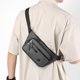 thumbnail image 5 of Riñonera deportiva para hombre | Bandolera ajustable | Riñonera multicapa impermeable para correr | Riñonera ligera y ergonómica para viajes y fitness al aire libre, 5 of 5