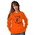 thumbnail image 5 of Betty Boop Halloween Flying Witch Women Crewneck Sweatshirt Brisco Brands M, 5 of 5