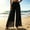 Black, variant on Elvqul Womens Wide Leg Pants Elastic Waist Trousers Pull On Loose Fashion Solid Pants for Women Summer Fall
