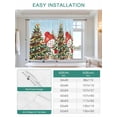 thumbnail image 6 of Blue Snowman Christmas Tie Up Curtains for Windows 54 Inch Length Balloon Curtains Kitchen Adjustable Balloon Window Shade Xmas Tree Snowflake Winter Gifts Tie Up Bathroom Curtain Window 42"x54", 6 of 6