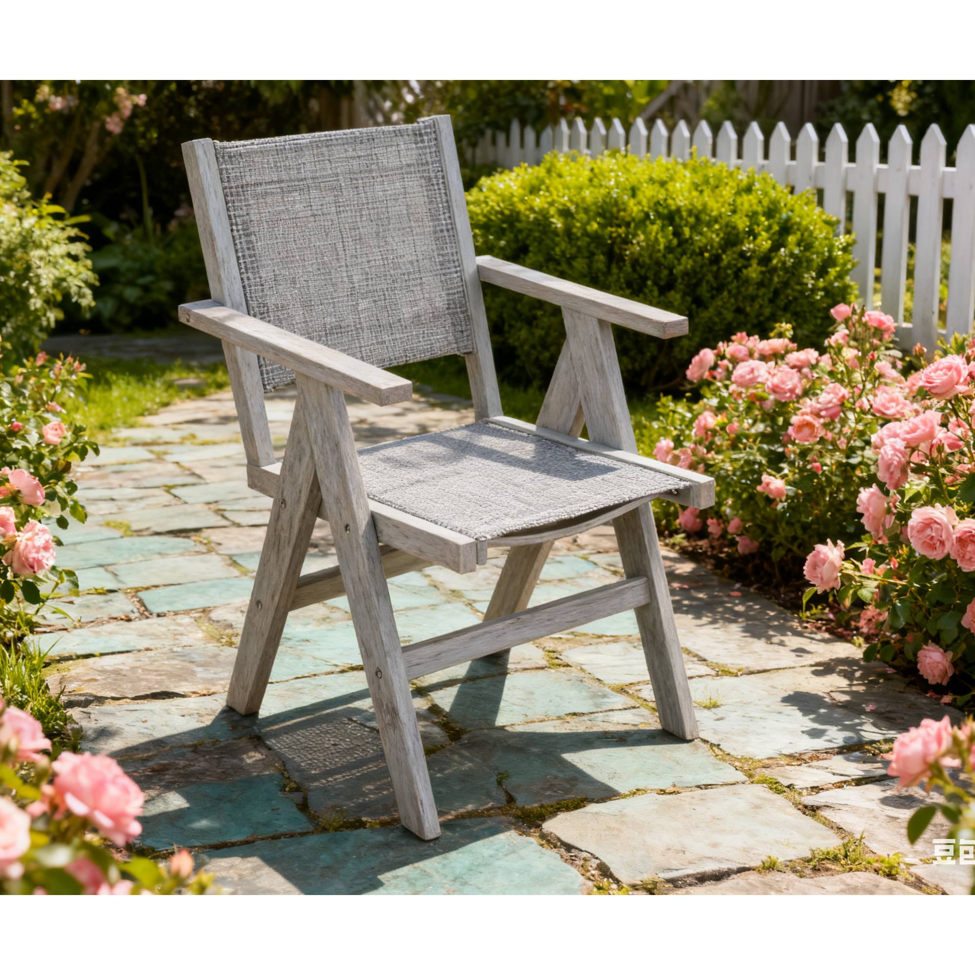 Stylish Outdoor Dining Chair, Comfortable Rest Chair for Yard Dinner Casual Outdoor Friend Gathering, Brown