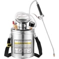 thumbnail image 6 of 1 Gallon Stainless Steel Sprayer, 12" Wand & 3FT Reinforced Hose, Hand Pump Sprayer with Pressure Gauge, Safety Valve & Adjustable Nozzle, Garden Weed Sprayer for Lawn, Gardening, Sanitizing, 6 of 6