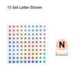 thumbnail image 2 of Unique Bargains Laser Capital Letter Stickers, Alphabet N Round Self-Adhesive Reflective Letter Stickers 10 Sheets(1000 Stickers), 2 of 7