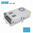 thumbnail image 4 of 12V 30A 360W, DC Universal Regulated Switching Power Supply, Converter AC 110/220V to DC 12 Volt LED Driver, 4 of 5