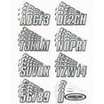 thumbnail image 2 of Hardline Products Series 400 Factory Matched 3-Inch Boat & PWC Registration Number Kit - Silver/Black, 2 of 3