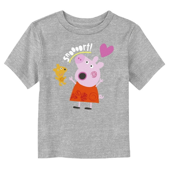 Toddler's Peppa Pig Snoooort Craft Graphic Tee Athletic Heather 5T