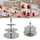 thumbnail image 3 of licencia de Torre de material acero Inoxidable de 2 Niveles para Macarrón de Postre de Y Cupcakes, 3 of 8
