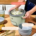 thumbnail image 5 of Beautiful 6-Cup Cooked, 3-Cup Uncooked Digital Electric Rice and Grain Cooker with Glass Lid, Sage Green by Drew Barrymore, 5 of 12