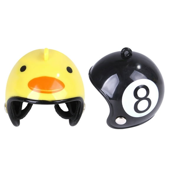 OutmaxHome 2 Pieces Hens Helmet Chicken Pet Safety Helmet Funny Bird Hens Hat Headwear Small Pet Hard Hat Costumes Accessories for Chicken Bird Parrot Parakeet