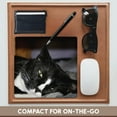 thumbnail image 4 of 3dRose, tuxedo cat black and white lying down one eye open, MousePad, 4 of 7