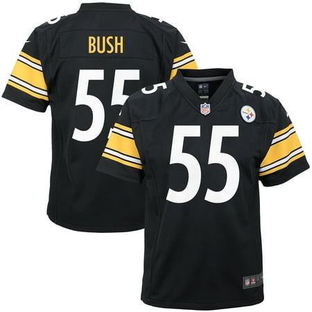 UPC 194093453710 product image for Youth Nike Devin Bush Black Pittsburgh Steelers Player Game Jersey | upcitemdb.com