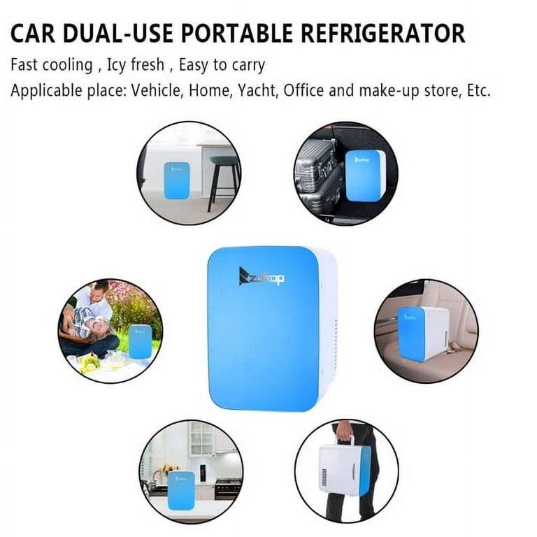  110V Portable Mini Refrigerator Electric Quick Cooling Cup,  46.4℉ Electric Beverage Cup Cooler for Home/Office, Desktop Mini Fridge  Quick Cooling Cup Drink Chiller for Beer Juice Milk Coffee/2343 ( Co 