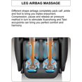thumbnail image 6 of BestMassage Full Body Zero Gravity Shiatsu Massage Chair Recliner Massage,Brown, 6 of 7