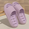 thumbnail image 2 of Mepaouo Women's Shower Shoes with Holes Quick Dry Non Slip Home Slippers Beach Slide Sandals Purple 8, 2 of 5
