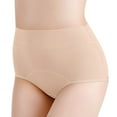 thumbnail image 3 of Bigersell Pregnancy Underwear Clearance Seamless High Waisted Underwear Bikini Panty Style P-1309 Polyester Bikini Panties Ladies Thong Underwear Briefs High Waist Women's Panties Beige 3Xl, 3 of 8