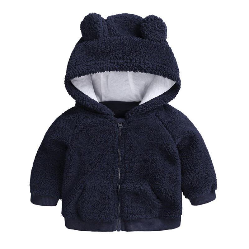 Leegor Cute Unisex Baby Rabbit Ears Hooded Coat Jacket Thick Outerwear Plus Size