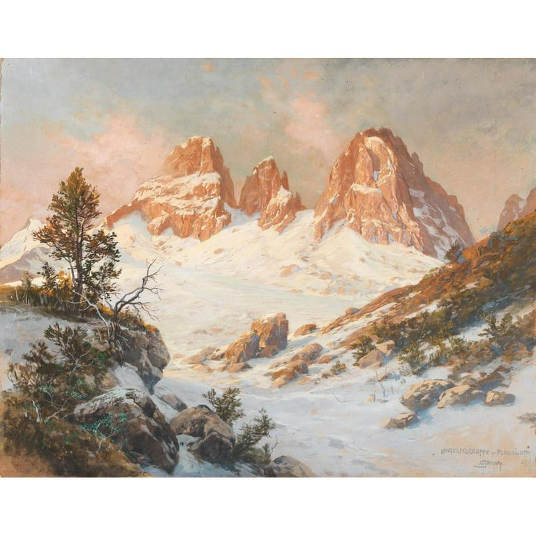 Georg Janny 14x12 Black Modern Framed Museum Art Print Titled