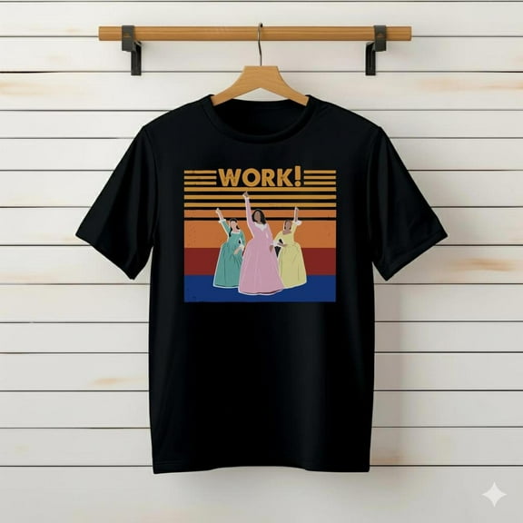 Schuyler Sisters Hamilton Work Vintage T-Shirt, Classic Movie###TeaBagTeaHouse, Unsiex Shirt