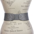 thumbnail image 3 of 2 3/4" Leaf Hook buckle High Waist Glitter Stretch Belt, 3 of 3