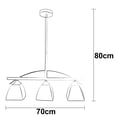 thumbnail image 5 of Lampara De Techo Luz Ideal, Colgante Lineal Negro 3 Luces., 5 of 5