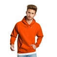thumbnail image 2 of Men’s Hoodie Classic Red Pullover Sweatshirt Soft Fleece Adjustable Drawstring Hood Kangaroo Pocket Fall Winter Men Clothing,Size S-4XL, 2 of 5