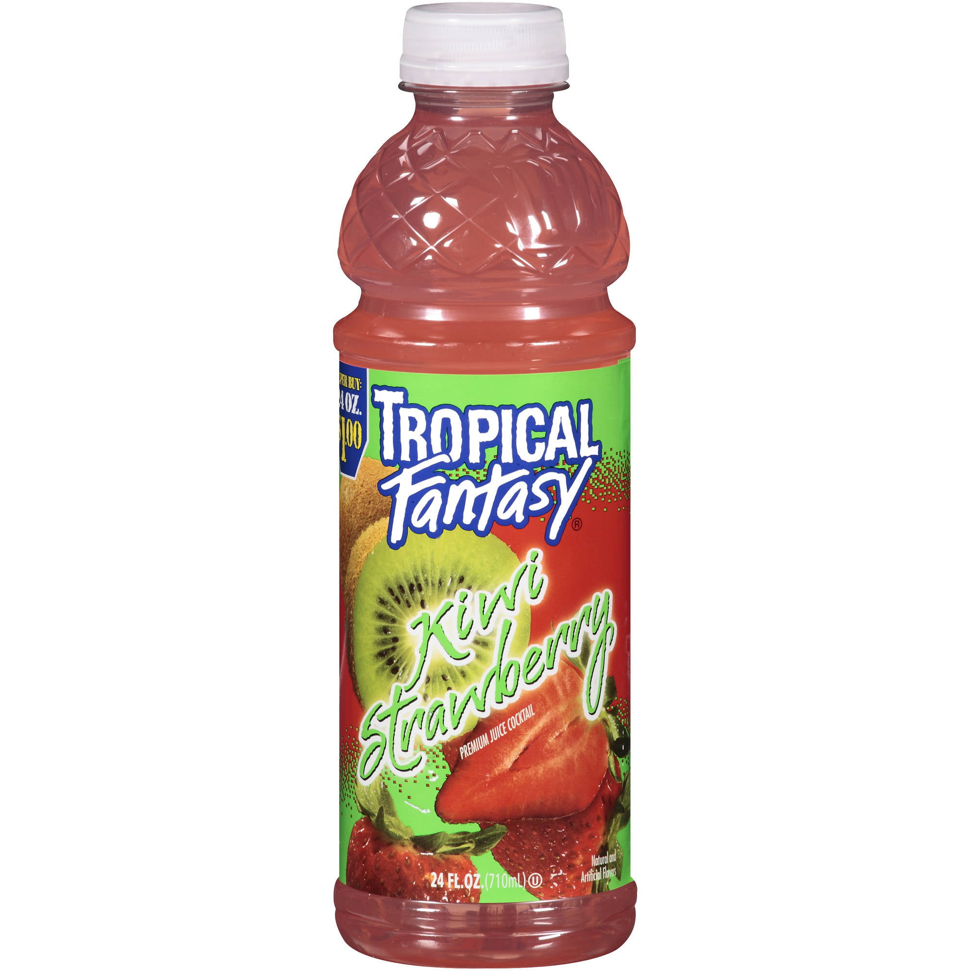 Tropical Fantasy Kiwi Strawberry Premium Juice Cocktail, 24 fl oz ...