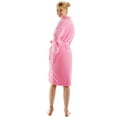thumbnail image 4 of BC BARE COTTON Women's Robe Microfiber Plush Fleece Shawl Bathrobe - Pink - Medium, 4 of 5