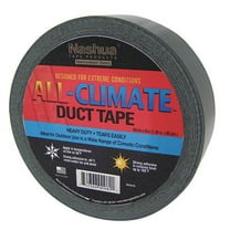 Nashua Duct Tape, Black, 60 yd L, 1-7/8 in W ALL-CLIMATE