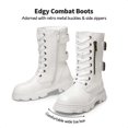 thumbnail image 3 of Botas de Combate DREAM PAIRS para Niñas SDBO2306K Negras Talla 4 Niña Grande, 3 of 7