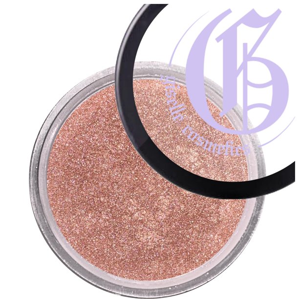 Giselle Cosmetics Bronceador egoísta: Maquillaje orgánico con paleta de sombras de ojos Maquillaje resaltador Paleta de contorno en polvo facial Maquillaje tamaño viaje - Glow Gold Digger Bronceador o