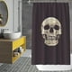 thumbnail image 1 of Cortina de ducha impermeable con estampado de calaveras, 180 x 180 cm, 1 of 5
