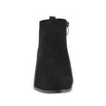 thumbnail image 5 of XY London Womens Melodie Zip Low Block Heel Cowboy Boots, 5 of 5