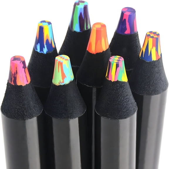 CCOCC Stocking Stuffers Art Supplies, 8 Rainbow Colored Pencils for Adults Kids, Teen Girl Gifts Trendy Stuff, Multicolored Cool Fun Pencil for Drawing Painting Sketch, School Supplies Party Favor