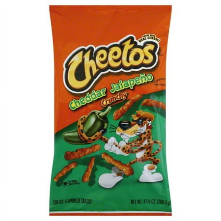 Cheetos Crunchy Cheddar Jalapeño Cheese Flavored Snacks, 9.5 Oz.