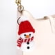 thumbnail image 1 of Adornos navideños de poliéster R. Llaveros de muñeco de nieve y Papá Noel tejidos a ganchillo, hechos de hilo de lana. Adornos navideños para exteriores. Decoración navideña., 1 of 3