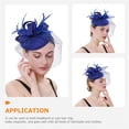 thumbnail image 3 of Toyvian Fascinator Headband For Women Dark Blue 1Pcs Elegant Hair Ornament for Tea Party, 3 of 11