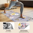 thumbnail image 4 of Pioneer Flower Floral Print Pattern Hot Yoga Mat Towel Non Slip for Hot Yoga - Quick-Drying Yoga Mat Cover with 4 Corner Pockets with Travel Bag - Hot Yoga Towel Non Slip 74"x26", 4 of 6