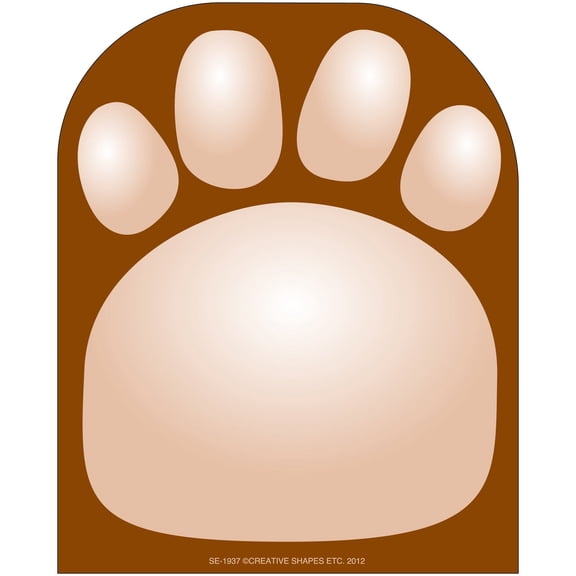 SHAPES ETC. Large Notepad - Paw Print