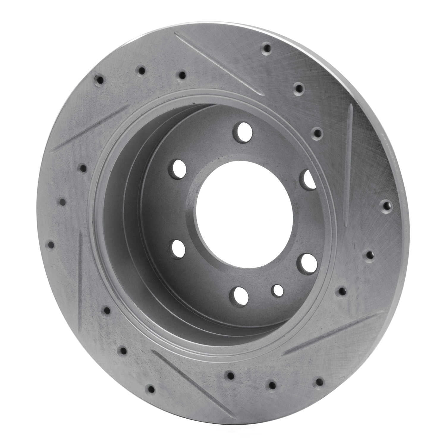 Dynamic Friction Company 631-40044L DFC Brake Rotor - Drilled And Slotted - Silver