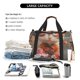 thumbnail image 5 of Balery Adorable Kitten In Kimono Bolsa de Gimnasio para Mujeres, Bolsa de Viaje con Bolsillo Húmedo, Bolsa de Fin de Semana para Mujeres, Bolsa de Viaje Resistente al Agua, 5 of 7