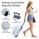 thumbnail image 2 of Bolsa de viaje BAVERGE Rolling Travel con ruedas para mujer, color azul, 2 of 6