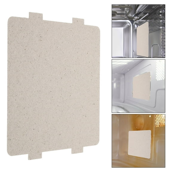 LABSERRON Microwave Mica Sheet 6Pcs Mica Plates Sheets Silver Rectangular 11.80X3.94X0.04In For Home Users