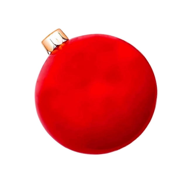 christmas tree Red Christmas Decoration Bell Ball 60cm Outdoor Christmas Inflatable Decorated Ball Pvc Inflatable Christmas Ball Christmas Tree De