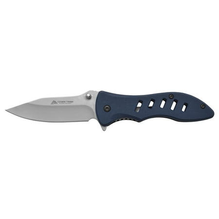 Ozark Trail 7-Inch Folding Pocket Knife, Turq Night Handle