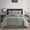 Grey, variant on Nanshing Textured Geometric Pattern 7 Piece Cassy Comforter Set, Blush, Queen