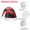 thumbnail image 4 of Bingfone Colorful Floral Flamingo for Kids Christmas Hat Santa Hat for Boys Girls Teenager for Christmas New Year Xmas Festive Holiday Party Supplies Gifts, 4 of 6