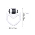 thumbnail image 3 of Car Handle Straps under $5! kkbbma Heart shaped Car Handle Straps Drift Charm Rear Bumper Warning Ring Decor Subway Bus Broken Heart Handle for Car Interior, 3 of 6