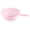 Pink, variant on Plastic Kitchen Colander with Handle, 12.6X8.5X3.31" Round Food Drain Basket, Hollow Rice Washing Sieve, Fresh Produce Rinsing Vessel, Household Food Prep Gadget, Vegetable Straining Accessory