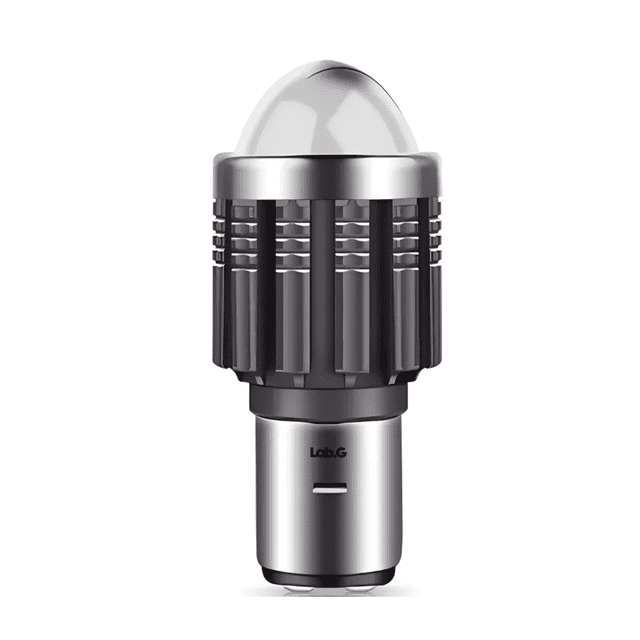 Faro Foco Led Mini Lupa H4 Ba20d H6 Alta Baja Moto 2000lm Lab.G Negro