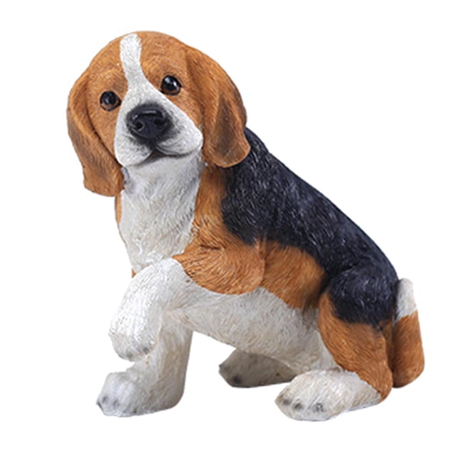 Estatua de animales, adorno de jardín, decoración para arte, accesorios para fotos, escultura para patio de porche Cachorro Zulema Estatuilla en miniatura